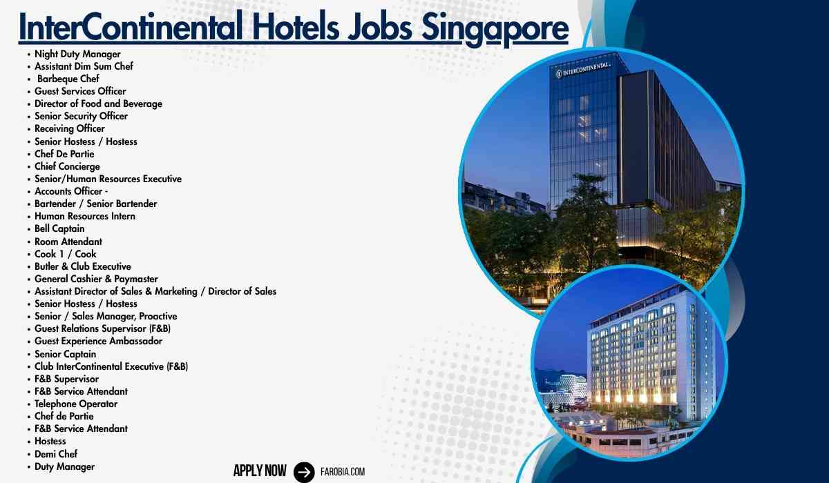 InterContinental Hotels Jobs Singapore
