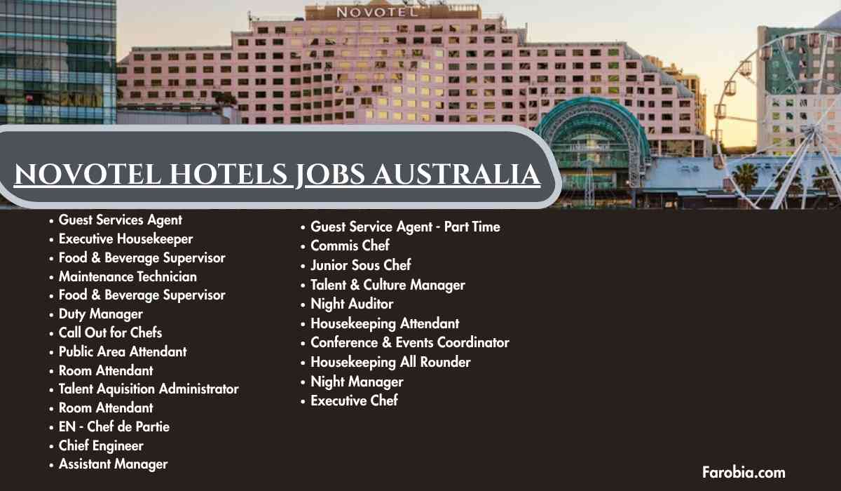 Novotel Hotels Jobs Australia