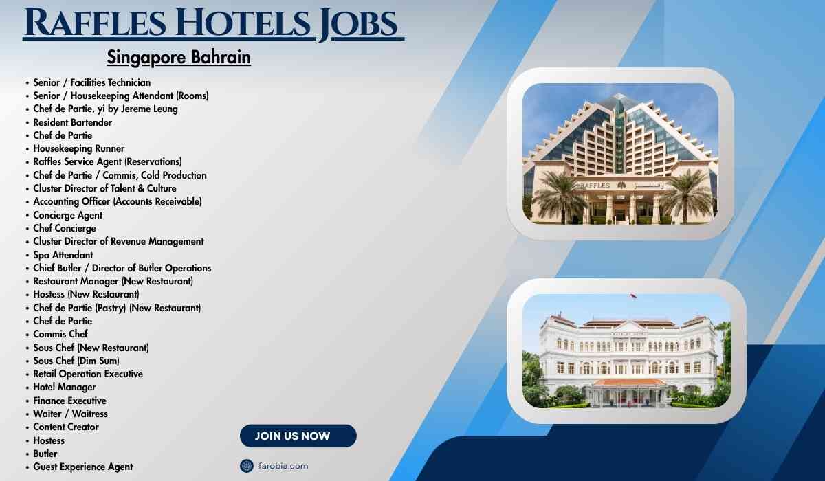Raffles Hotels Jobs Singapore Bahrain