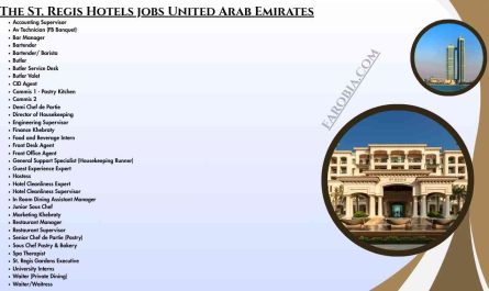 The St. Regis Hotels jobs United Arab Emirates